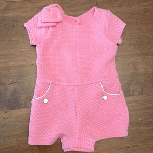 Jamie and Jack romper with adorable back detail